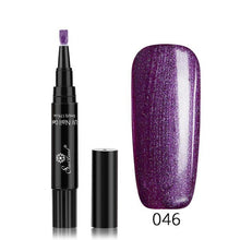 Load image into Gallery viewer, 3 In 1 Gel Nail Varnish Pen Glitter One Step Nail Art Gel - The World's Shop