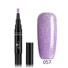 Load image into Gallery viewer, 3 In 1 Gel Nail Varnish Pen Glitter One Step Nail Art Gel - The World's Shop