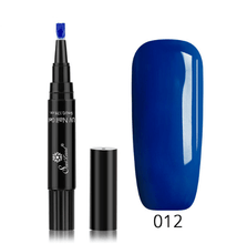 Load image into Gallery viewer, 3 In 1 Gel Nail Varnish Pen Glitter One Step Nail Art Gel - The World's Shop