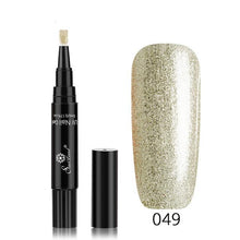 Load image into Gallery viewer, 3 In 1 Gel Nail Varnish Pen Glitter One Step Nail Art Gel - The World's Shop