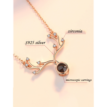 Load image into Gallery viewer, Customize Eye of Angel 100 Language to Say "I Love You" Necklace - The World's Shop
