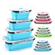 Load image into Gallery viewer, New Home Folded Telescopic Silicone Lunch Box Set - The World's Shop