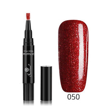 Load image into Gallery viewer, 3 In 1 Gel Nail Varnish Pen Glitter One Step Nail Art Gel - The World's Shop