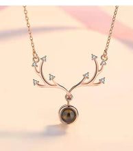 Load image into Gallery viewer, Customize Eye of Angel 100 Language to Say "I Love You" Necklace - The World's Shop