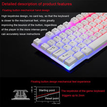 Load image into Gallery viewer, Colorful Crack LED Illuminated Backlit USB Wired PC Keyboard - The World's Shop