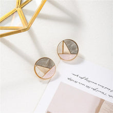 Load image into Gallery viewer, Contrast Color Personalised Square Earrings - The World's Shop