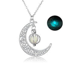 Load image into Gallery viewer, Crescent Moon Glow Necklace - The World's Shop