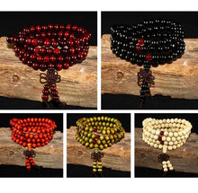 Load image into Gallery viewer, 108 Beads Sandalwood Bracelet For Women Men - The World's Shop