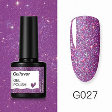 Load image into Gallery viewer, Gelfavor 8ml Gel Nail Polish Glitter For Manicure set - The World's Shop