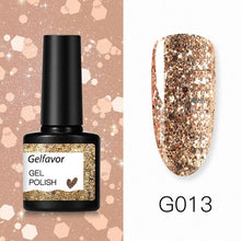 Load image into Gallery viewer, Gelfavor 8ml Gel Nail Polish Glitter For Manicure set - The World's Shop