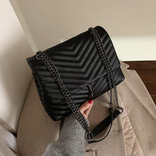 Load image into Gallery viewer, Fashion Designer Chain Pu Leather Shoulder Bag - The World's Shop