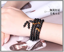 Load image into Gallery viewer, Black 108 Beads Tiger Eye Stone Bracelet - The World's Shop