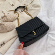 Load image into Gallery viewer, Fashion Designer Chain Pu Leather Shoulder Bag - The World's Shop