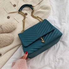 Load image into Gallery viewer, Fashion Designer Chain Pu Leather Shoulder Bag - The World's Shop