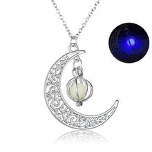 Load image into Gallery viewer, Crescent Moon Glow Necklace - The World&#39;s Shop
