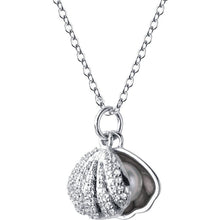 Load image into Gallery viewer, Cute Zircon Shell Pendant Chain Pearl Jewelry - The World&#39;s Shop
