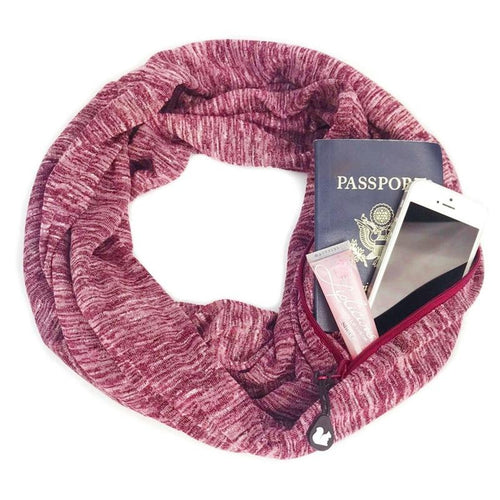 Multi-function Storage Zipper Scarf - The World's Shop