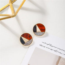 Load image into Gallery viewer, Contrast Color Personalised Square Earrings - The World&#39;s Shop
