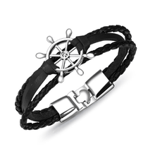 Load image into Gallery viewer, Alloy Leather Charm Bracelets - The World&#39;s Shop
