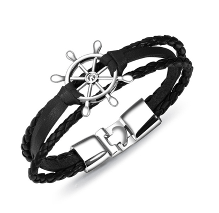 Alloy Leather Charm Bracelets - The World's Shop