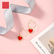 Load image into Gallery viewer, Love red Earrings - The World&#39;s Shop
