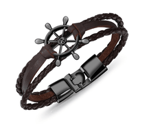 Load image into Gallery viewer, Alloy Leather Charm Bracelets - The World&#39;s Shop
