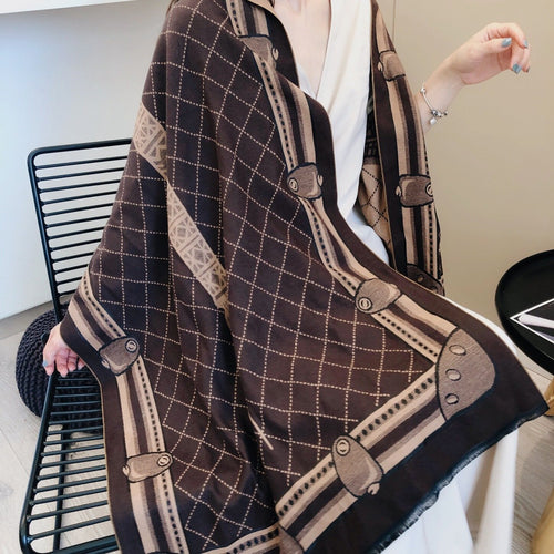 Double Face Warm Scarf - The World's Shop