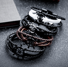Load image into Gallery viewer, Alloy Leather Charm Bracelets - The World&#39;s Shop
