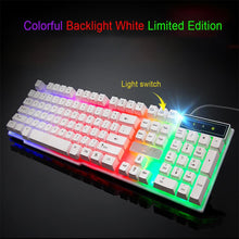 Load image into Gallery viewer, Colorful Crack LED Illuminated Backlit USB Wired PC Keyboard - The World&#39;s Shop
