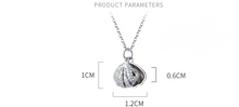 Load image into Gallery viewer, Cute Zircon Shell Pendant Chain Pearl Jewelry - The World&#39;s Shop
