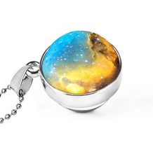 Load image into Gallery viewer, Galaxy Starry Sky Gemstone Necklace - The World&#39;s Shop
