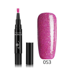Load image into Gallery viewer, 3 In 1 Gel Nail Varnish Pen Glitter One Step Nail Art Gel - The World&#39;s Shop
