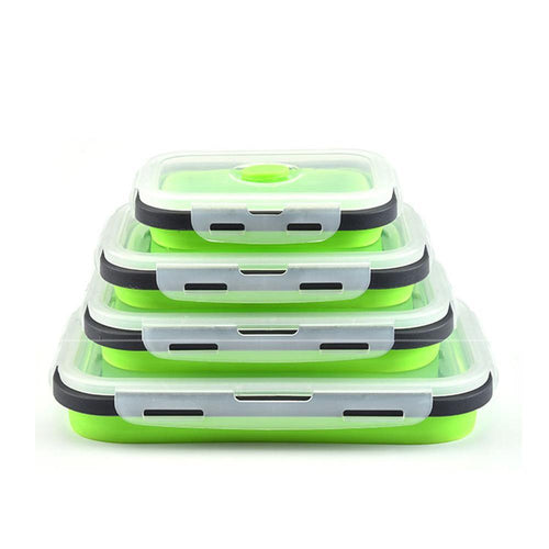 New Home Folded Telescopic Silicone Lunch Box Set - The World's Shop