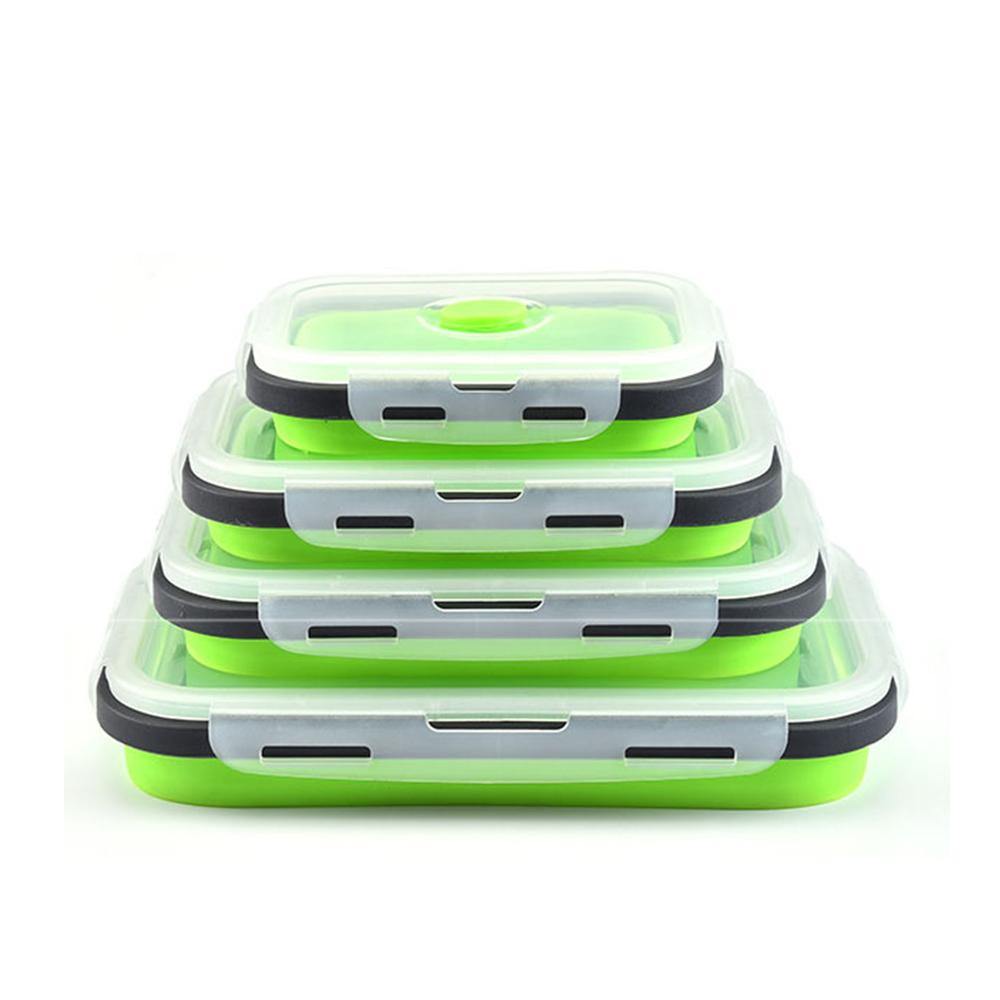 New Home Folded Telescopic Silicone Lunch Box Set - The World's Shop