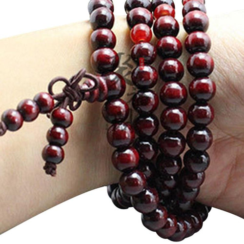 108 Beads Sandalwood Bracelet For Women Men - The World's Shop