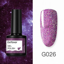 Load image into Gallery viewer, Gelfavor 8ml Gel Nail Polish Glitter For Manicure set - The World&#39;s Shop
