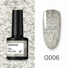 Load image into Gallery viewer, Gelfavor 8ml Gel Nail Polish Glitter For Manicure set - The World&#39;s Shop
