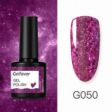 Load image into Gallery viewer, Gelfavor 8ml Gel Nail Polish Glitter For Manicure set - The World&#39;s Shop
