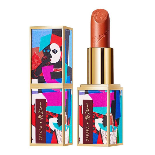 ZEESEA  Picasso Collections Matt Long Lasting Water Proof Velvet Non-stick Cups Natural Lip Stick - The World's Shop