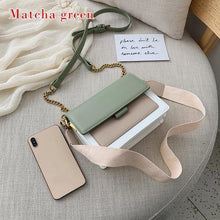 Load image into Gallery viewer, PU Leather Crossbody Chain Bag - The World&#39;s Shop
