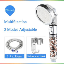 Load image into Gallery viewer, 3-Function SPA shower head with switch on/off button - The World&#39;s Shop
