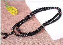 Load image into Gallery viewer, Black 108 Beads Tiger Eye Stone Bracelet - The World&#39;s Shop
